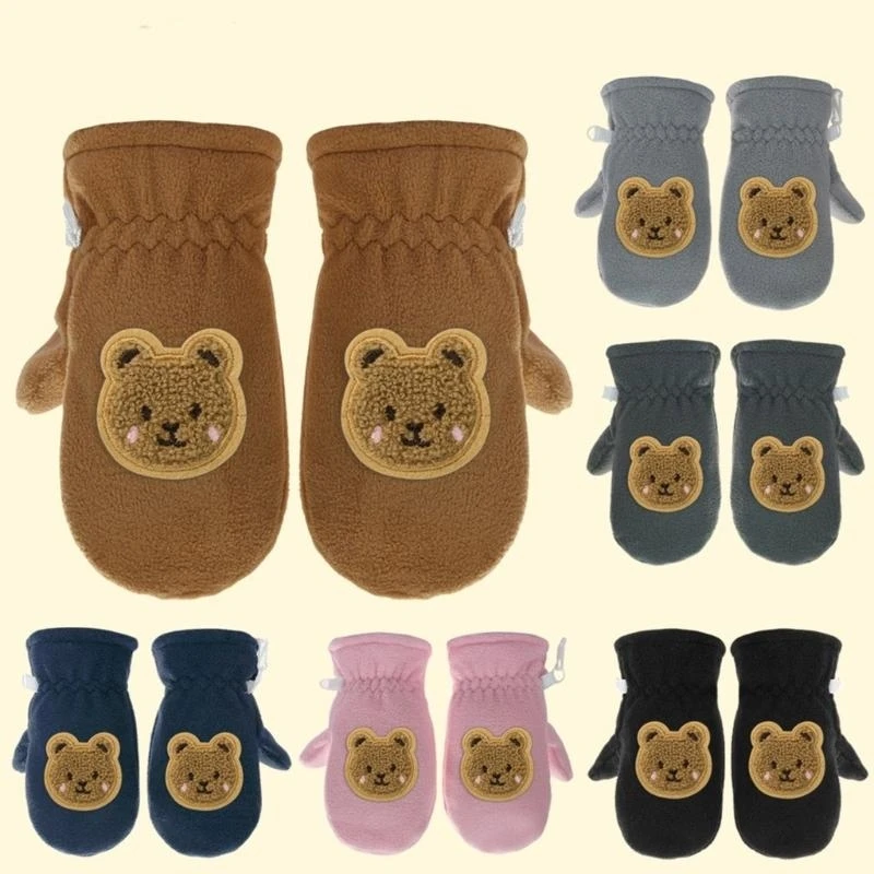 

M76C Thermal Gloves for Boy Girl Students Winter Mittens Outdoor Warm Snow Gloves