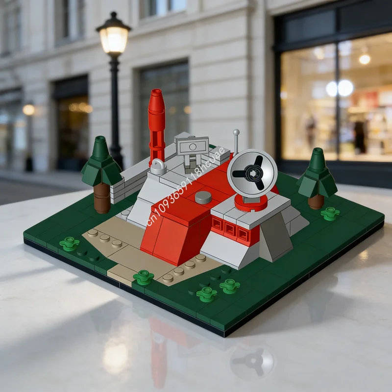 

Набор для сборки модели коммуникационного центра MOC Games NOD, 144 детали, конструктор, рождественский подарок, архитектурная сборка, креативный DIY проект