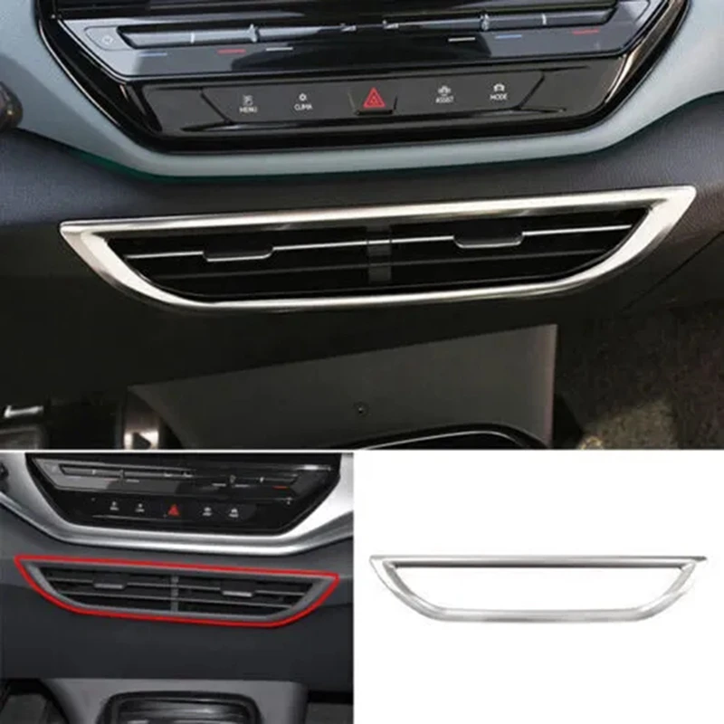 غطاء فتحة تهوية مكيف الهواء بجهاز تحكم مركزي للسيارة ، إطار تشذيب لمنفذ VW ID.4 ID4-من ملحقات استبدال السيارة الداخلية
