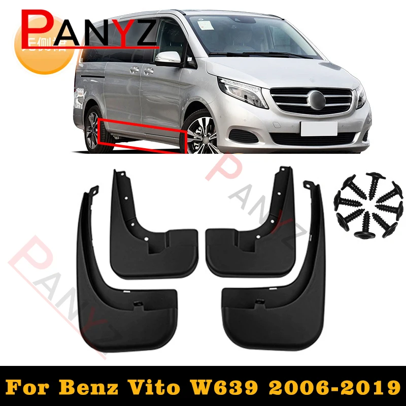 For Mercedes Benz V-Class Vito 2016-2021 Mudguard  Car Fenders Mud Flaps Vito Splash Guards  Metris Mudflaps