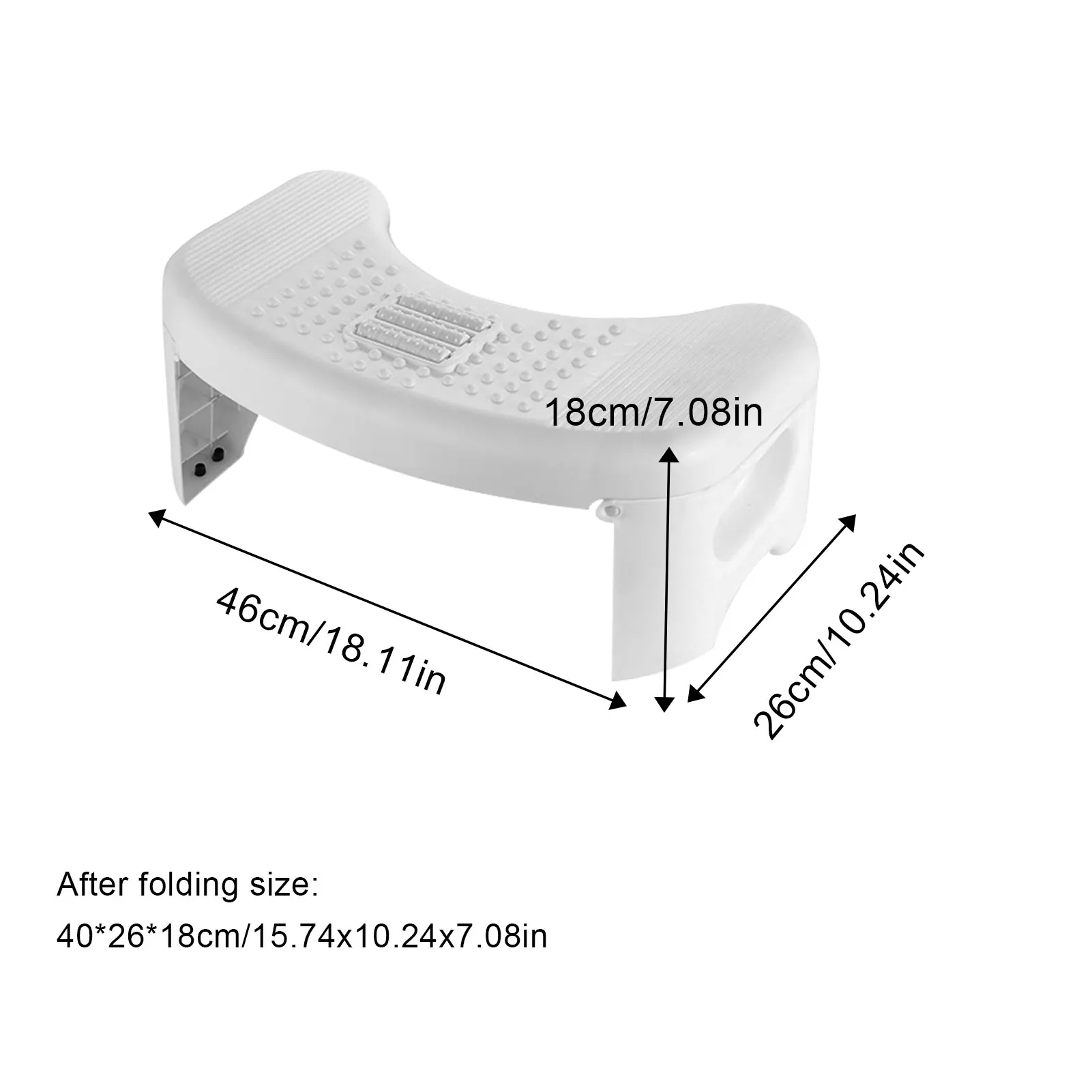 Folding Toilet Stool Potty Step Stool Foldable Poop Stool Poop Stool Bathroom Accessories for Sitting Posture Foot Stool