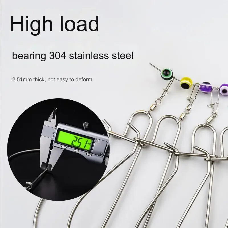 LINNHUE Fishing Tackle Accessories Fishing Lock Buckle Stainless Steel Live Fish Stringer
