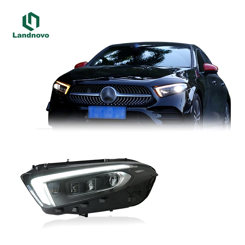 Muhuang High Quality Headlight For  A class A160 A200 Upgrade Front Light Car Headlight Headlamp