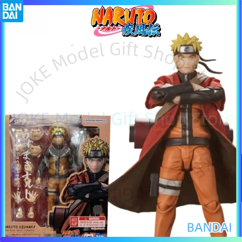 

Bandai in Stock Original S.H.Figuarts NARUTO UZUMAKI [Sage Mode] -Savior of Konoha- Anime Action Figures Toys Collectible Model