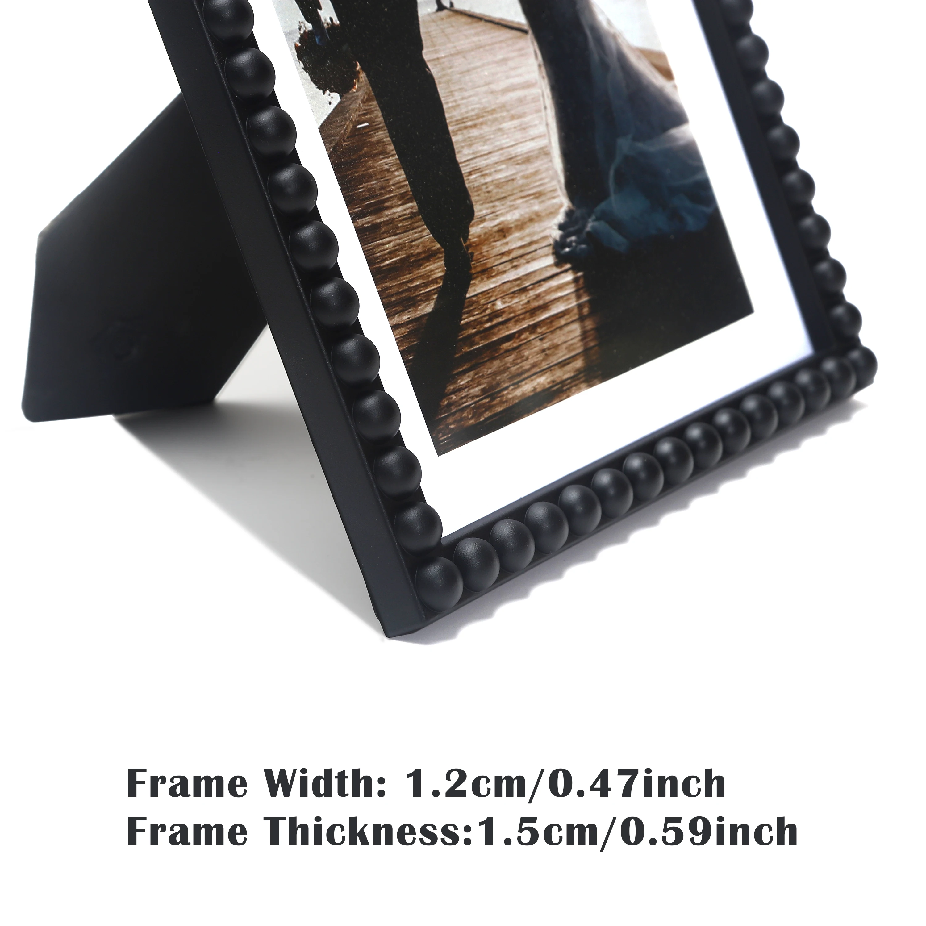 High Aesthetic Plastic Photo Frame Universal Table Top Photo Storage Decoration Ornament 6*8/8*10 Inch Bubble Bead Picture Frame