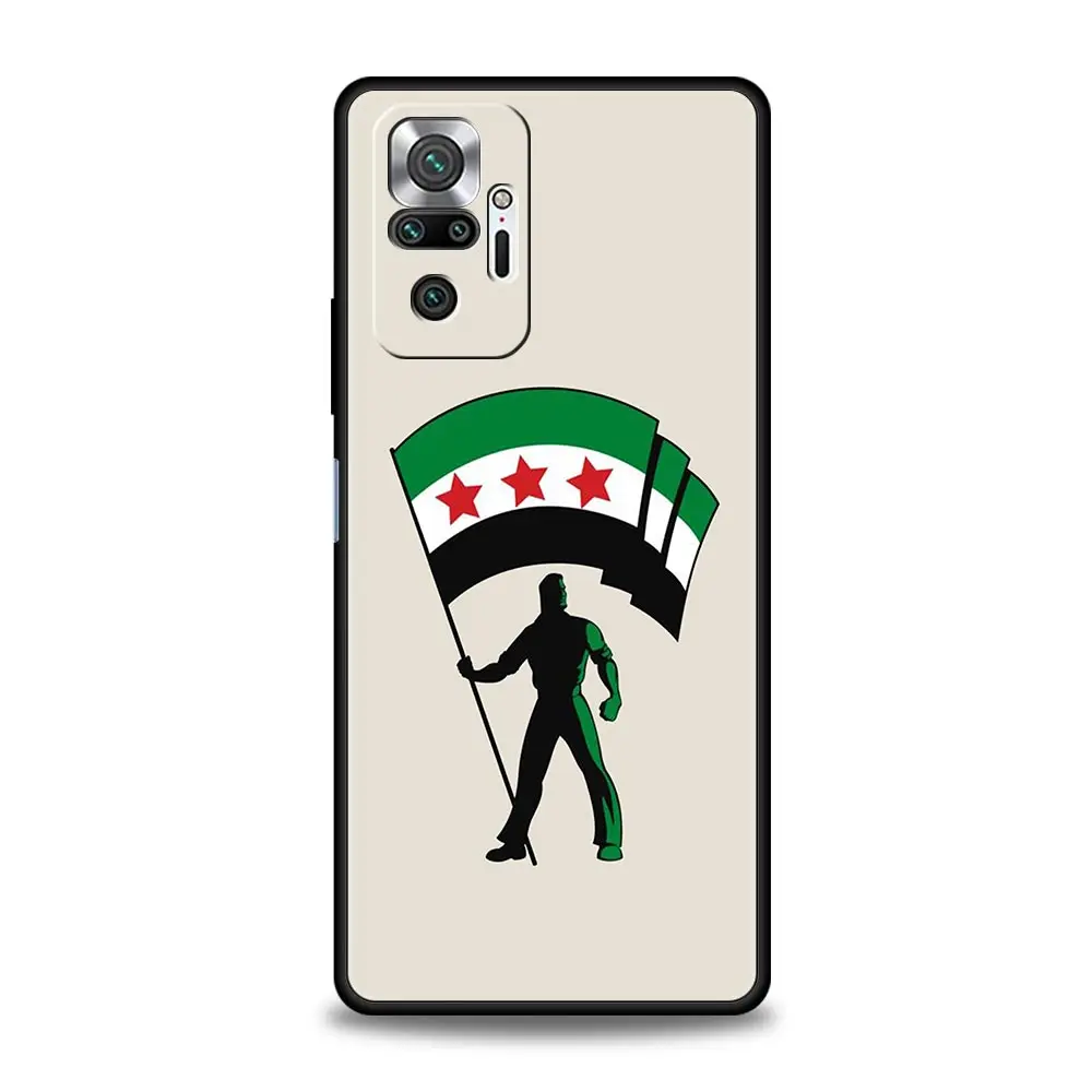 Syria flag Phone Case For Xiaomi Redmi Note 13 12 5G 11 10 Pro Plus 4G 9S 9 8 7 9T 13C 12C 10C 9C 9A Soft Silicone Cover