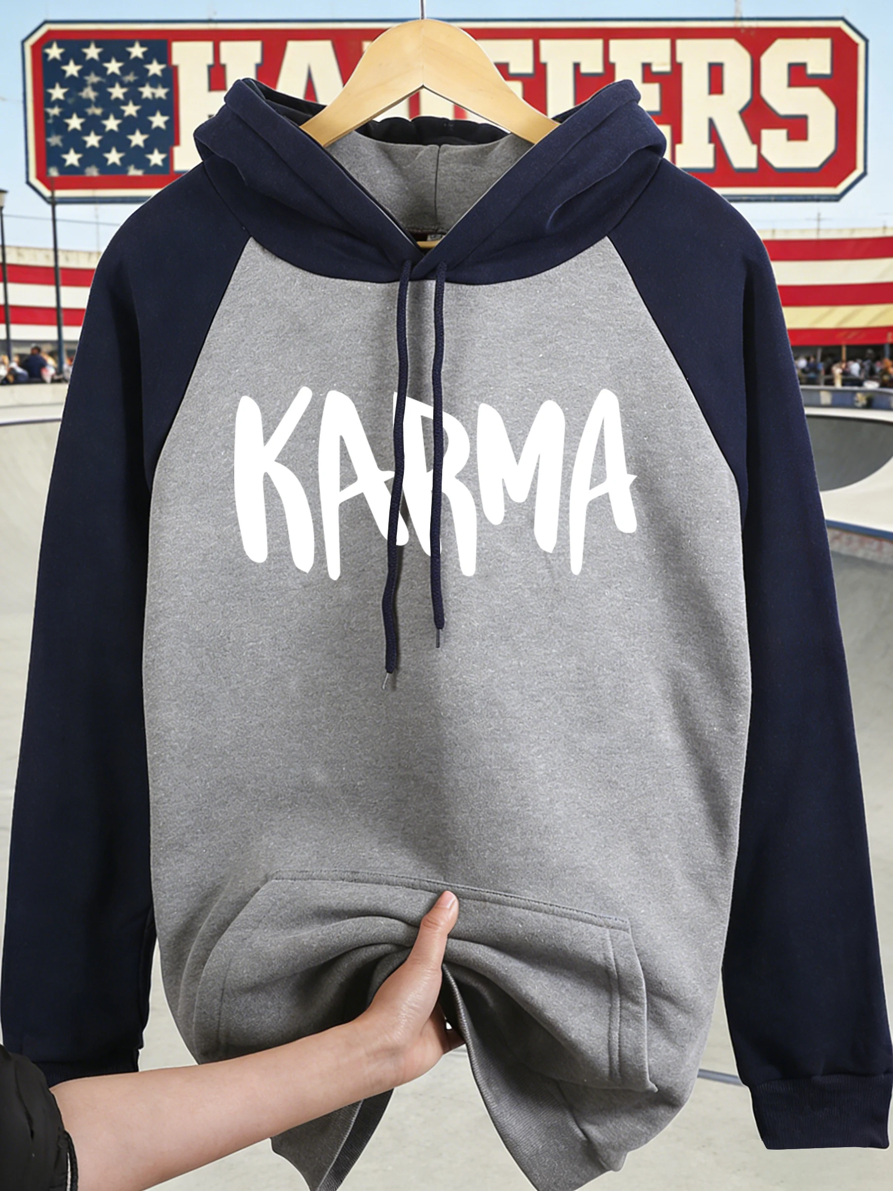 

Модная свободная толстовка унисекс с художественным алфавитным принтом, осенняя, винтажная, теплая, флисовая, с длинным рукавом, для мужчин, для повышения продаж