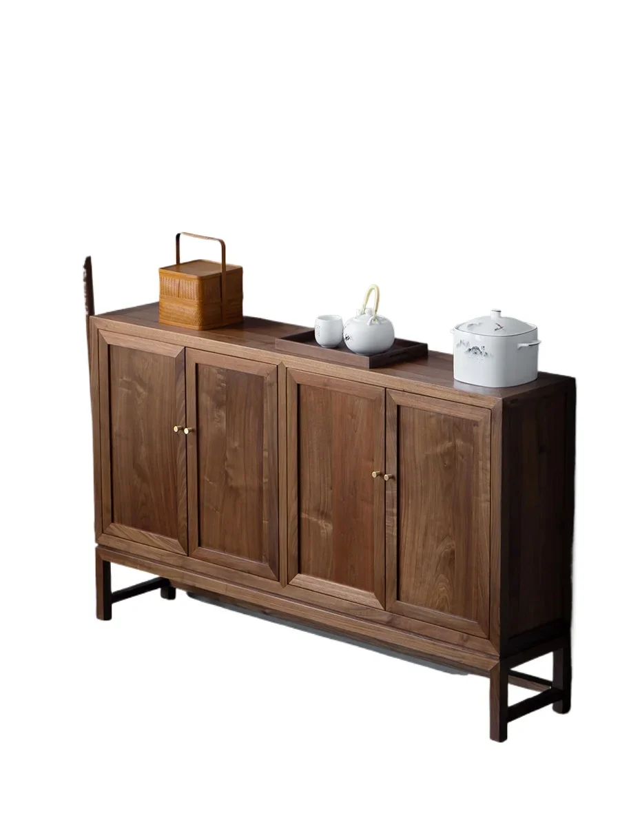 

Sideboard, solid wood storage cabinet, black walnut dining table, sideboard, living room storage cabinet, new Chinese