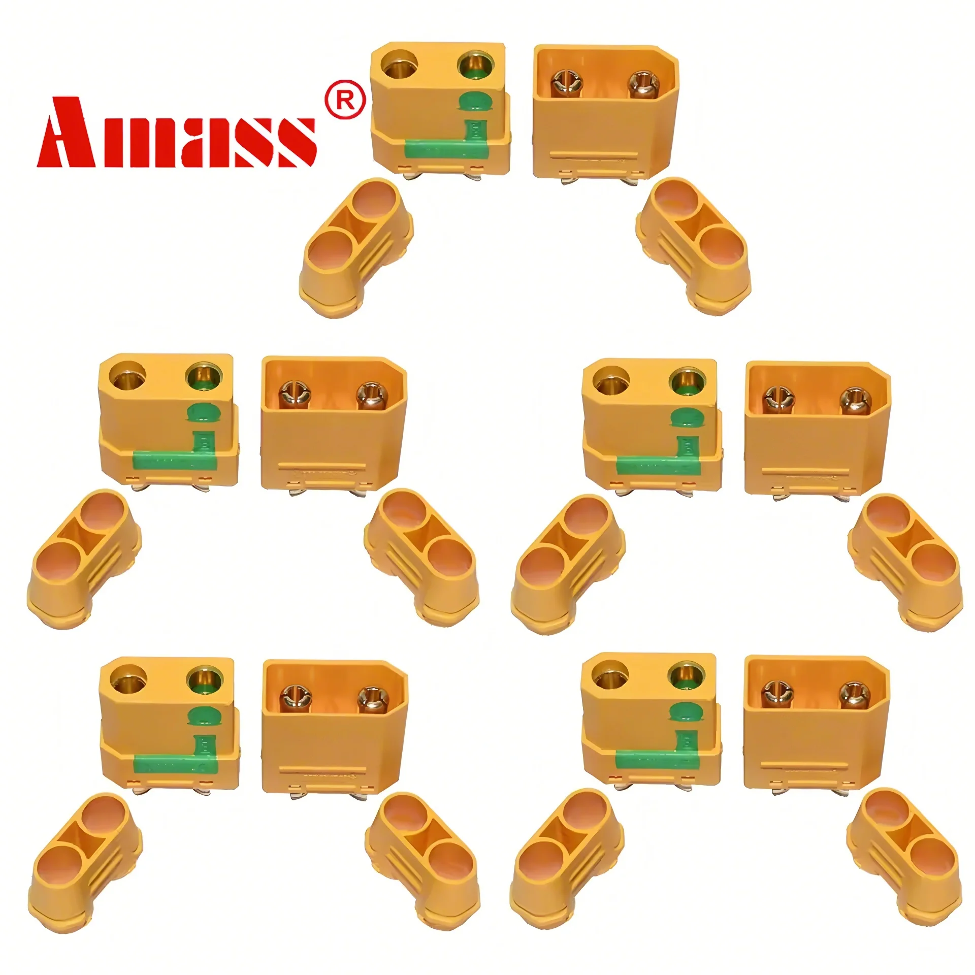 Amass xt90s conector xt90s anti faísca xt90s XT90S XT90-S macho fêmea adaptador de motor para bateria esc e carregador chumbo para caminhão carro rc