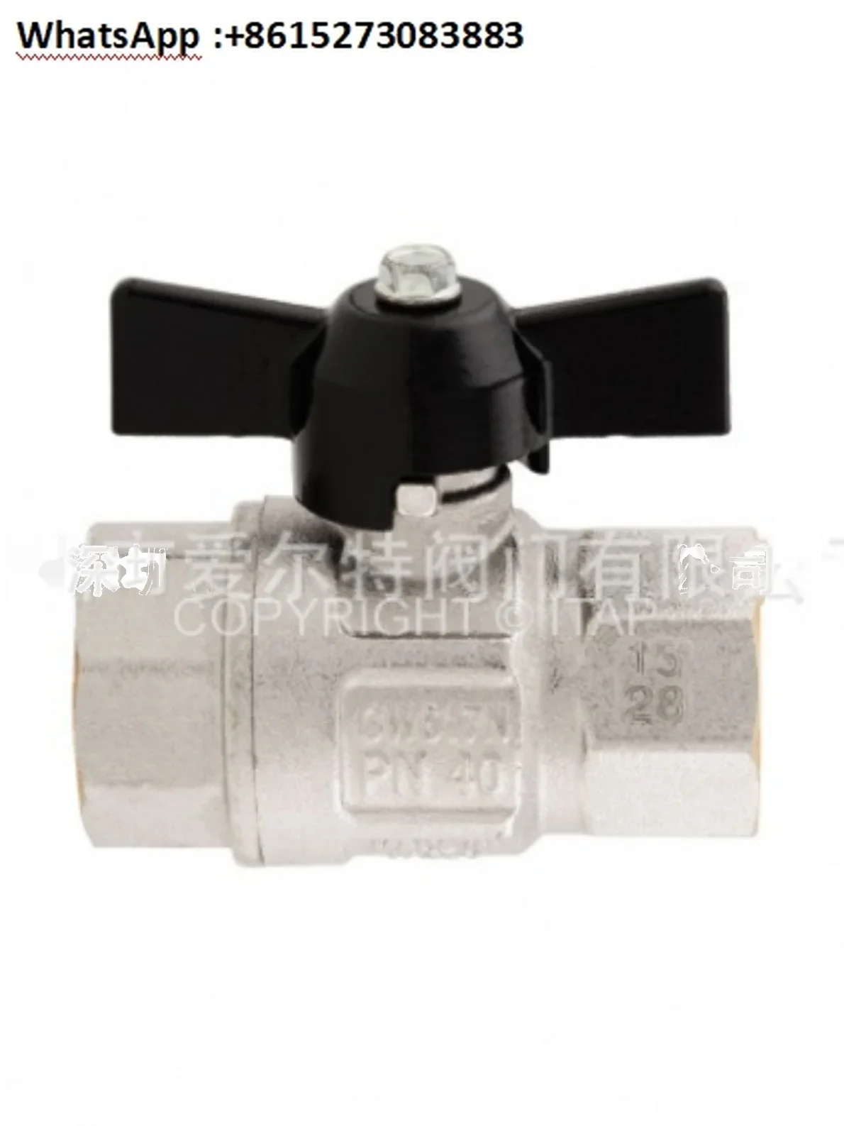 Supply of imported Italian mold temperature machine ball valve with internal thread 078, suitable for air and HVAC systems