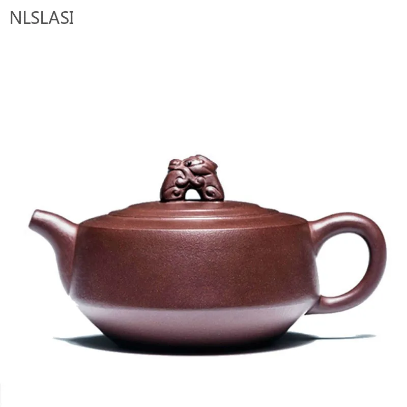 Boutique Black Gold Sand Ball Hole Filter Tea Infuser Yixing Purple Clay Teapot Handmade Beauty Kettle Chinese Zisha Tea Set