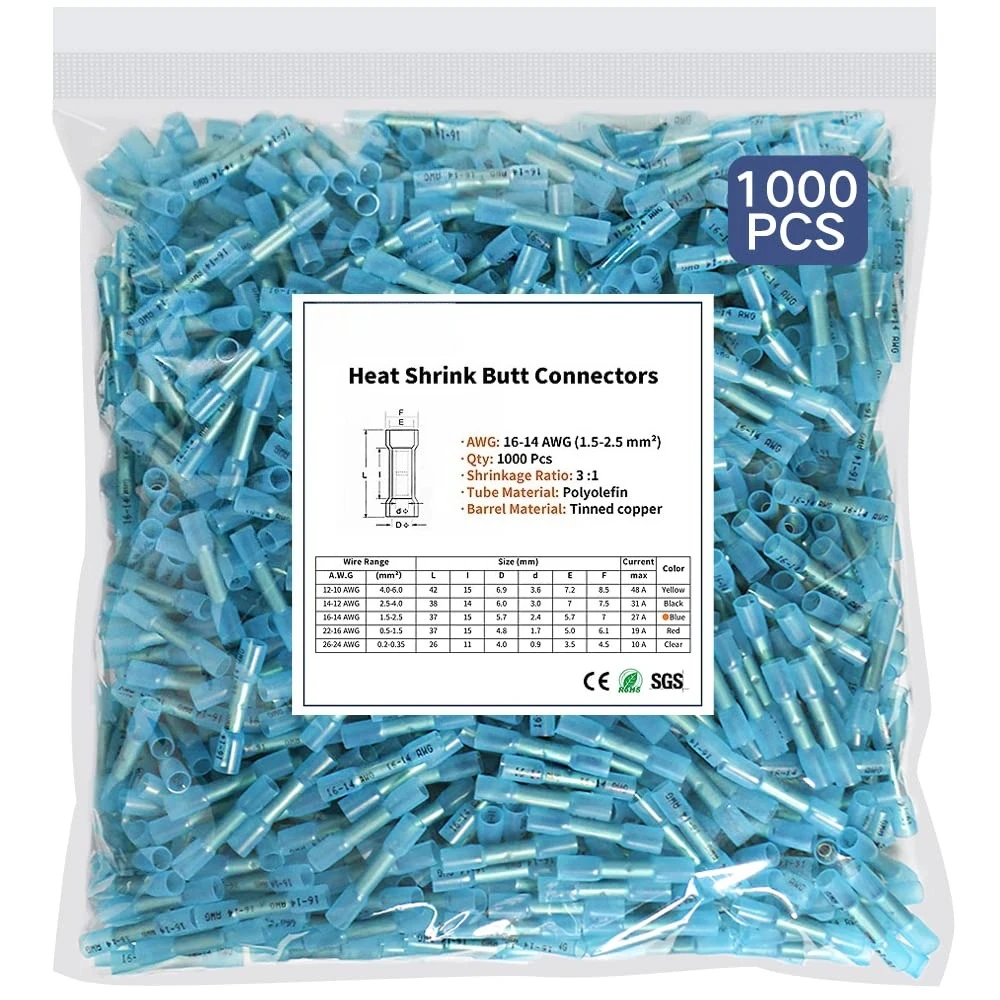 1000 Pcs Heat Shrin…