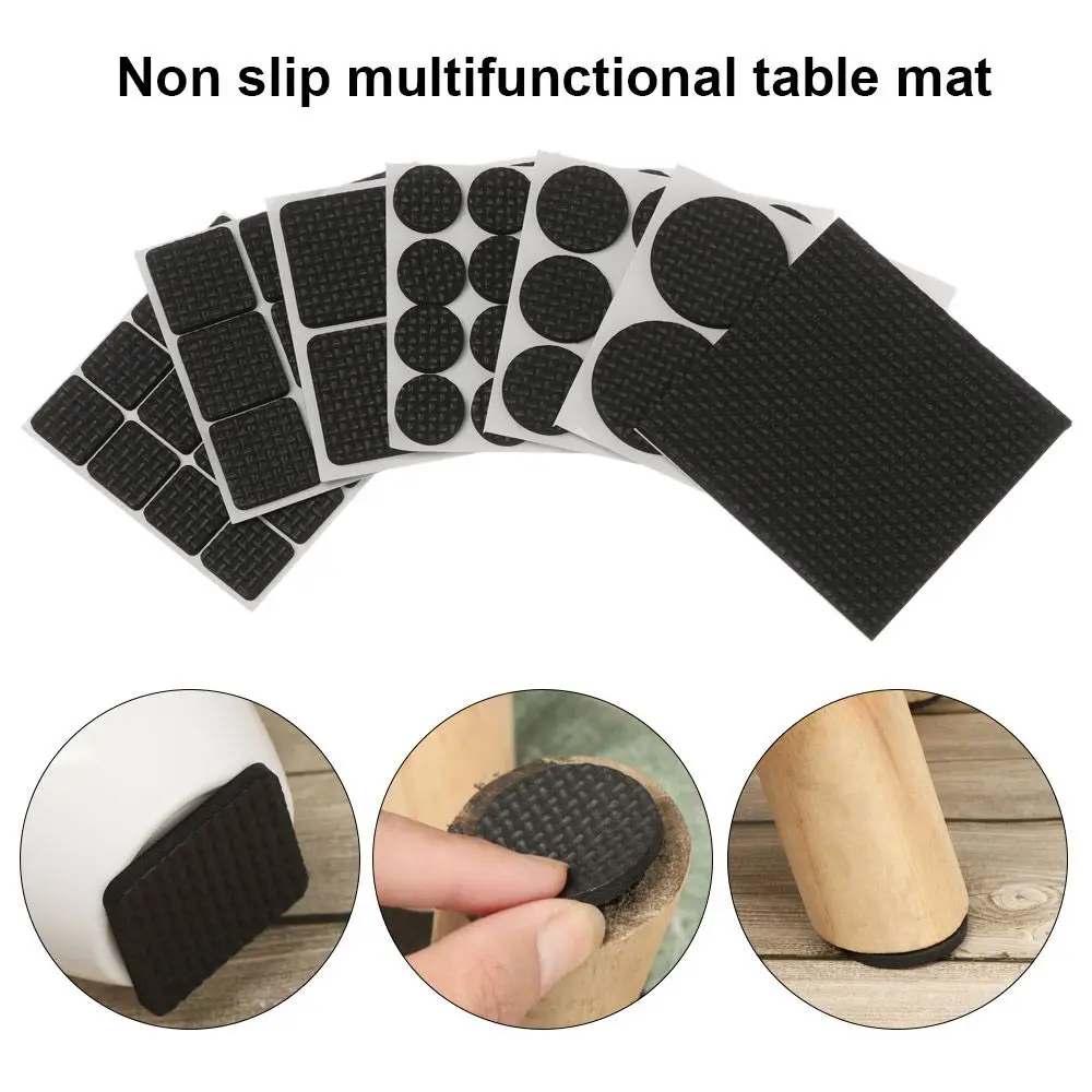 

1/4/9/16PCS Square Round Self Adhesive Scratch Proof Chair Sofa Floor Protectors Table Feet Covers Furniture Leg Pads
