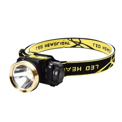 Super Bright Sensor USB Rechargeable Mini LED Headlight Flashlight 18650 Battery for Outdoor Fishing Camping Torch Light Lantern