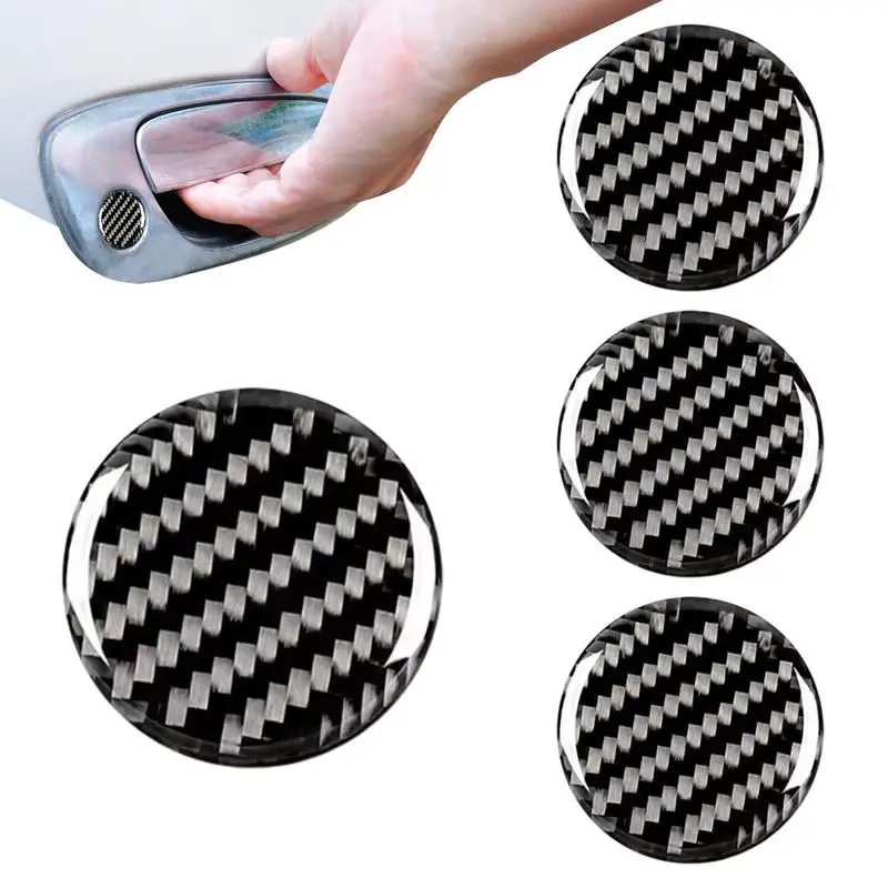 Car Door Key Holes Cap 4PCS Car Door Screw Cap Car Decals Auto Car Exterior Door Lock Keyhole Decal For Car Decorations