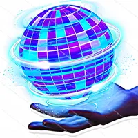 LED Light up Flying Ball Boomerang - Magic Fly Nova Orb Hover Spinner Fidget Toy for Children Family Fun Gift