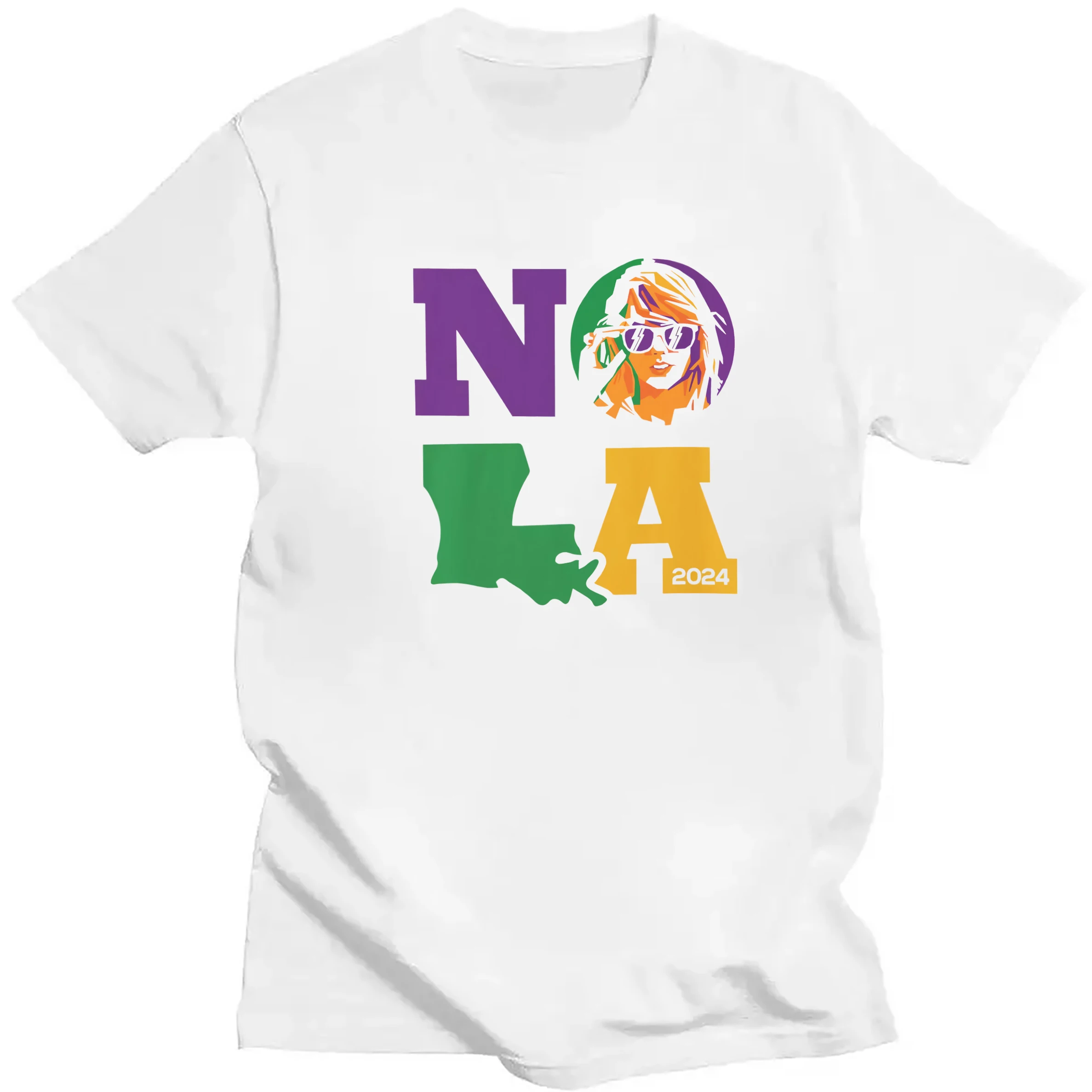 Taylor Eras Tour New Orleans T-shirt NOLA map shirt Taylor Fan T-Shirt Concert Shirt Female musician popular T-shirt Taylor Tee