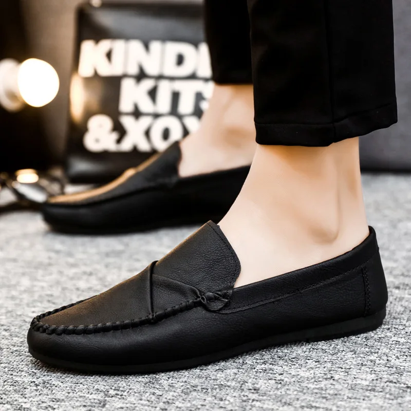 2024 Fashion Luxury Trendy Dress Shoes Men Loafers Split Leather Moccasins Shoes for Men Formal Mariage Wedding Shoes