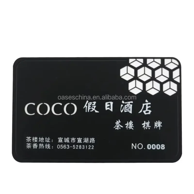 

Высококачественная визитная карточка из нержавеющей стали с гравировкой NFC, черная металлическая визитная карточка, металлическая черная пустая карточка