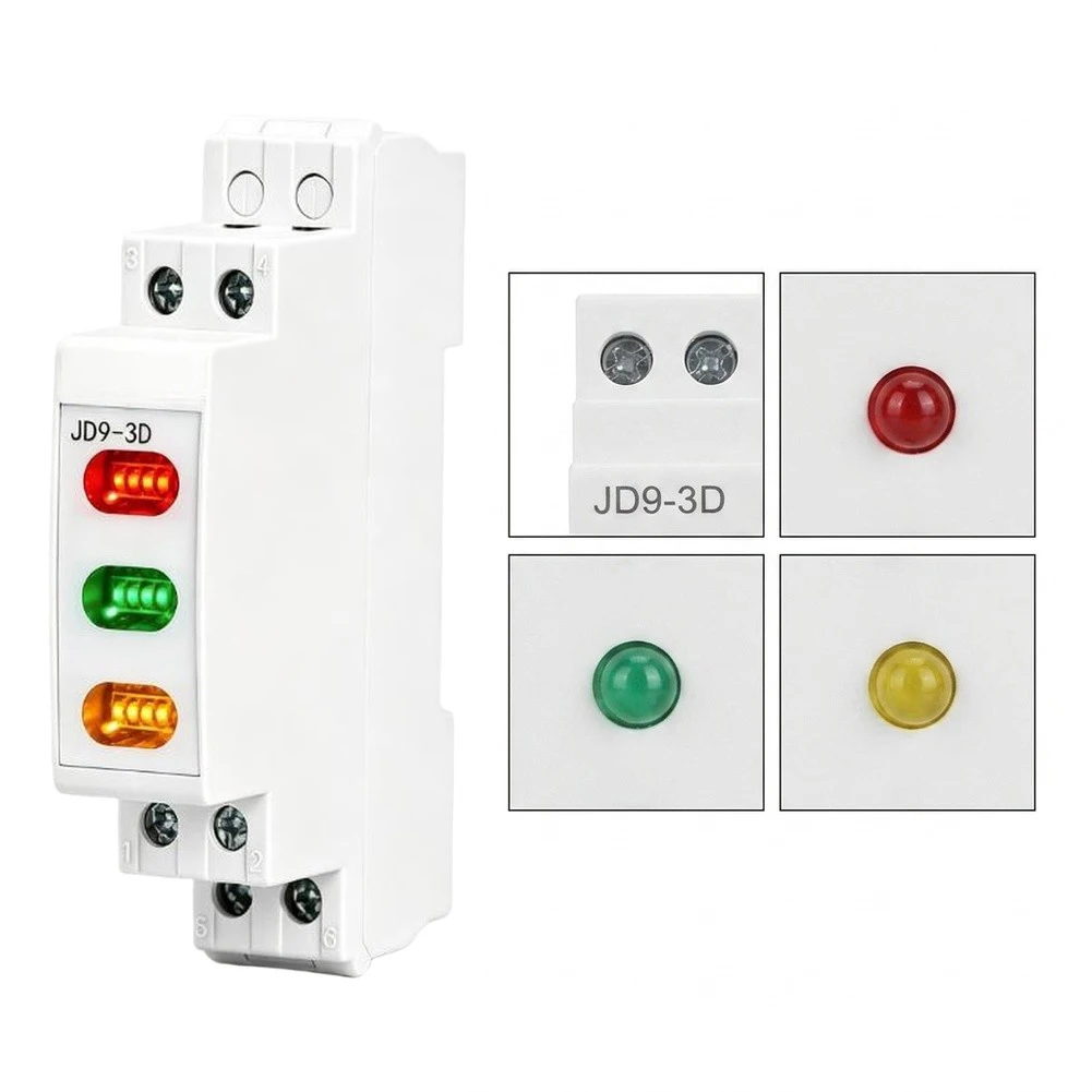 Distribution Box Light JD9 LED Indicator For Industrial Electrical High-brightness Window Snap-fit Design Quick Troubleshooting