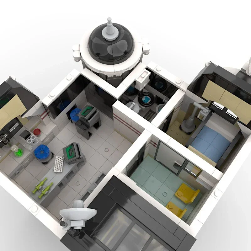 Moc Bouwstenen Street View Model Centraal Ziekenhuis Technologie Modulaire Blokken Geschenken Speelgoed Voor Kinderen DIY Sets Montage