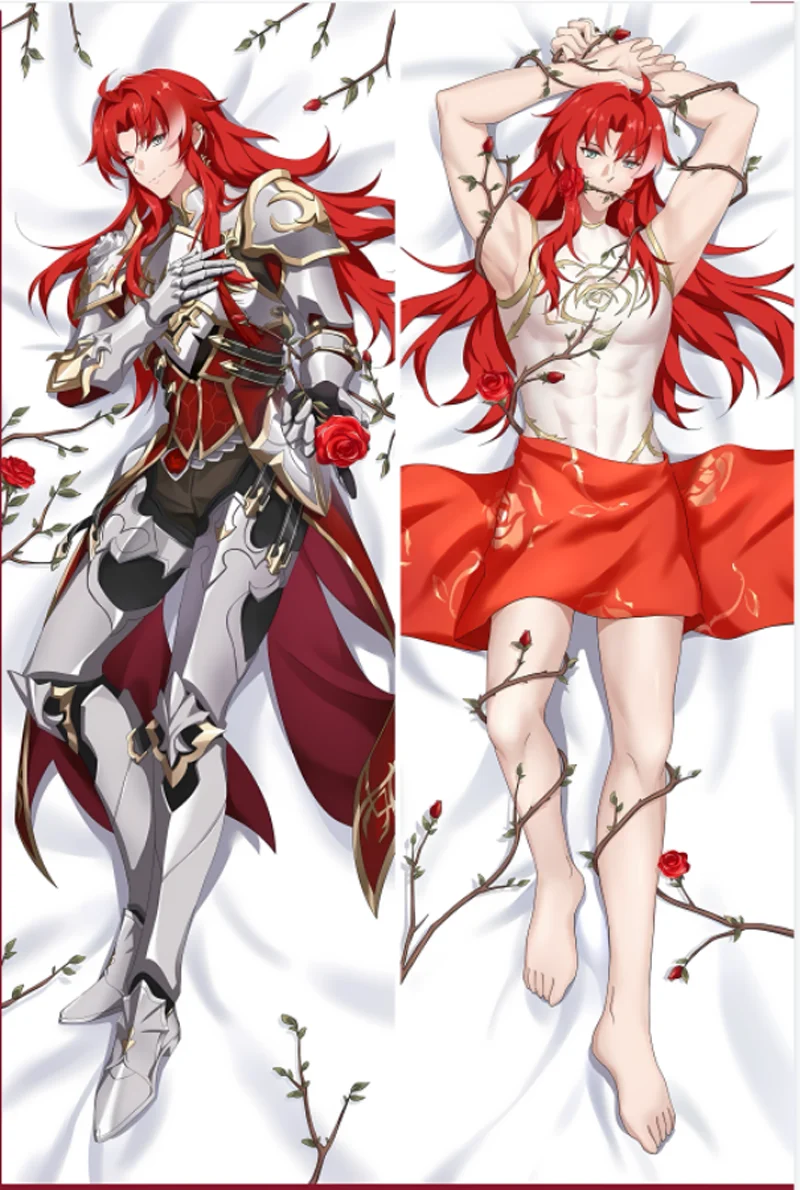 

Honkai Star Rail Argenti Dakimakura обнимающая подушка для тела Чехол Anime Otaku Двусторонняя наволочка с принтом в натуральную величину