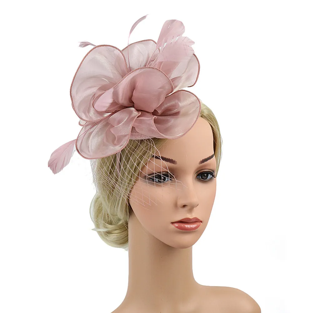 

Detachable Fascinator Headband Hair Clip Set for Women Tea Party Prom Banquet Dancing Photography Cocktail Wedding Fascinator
