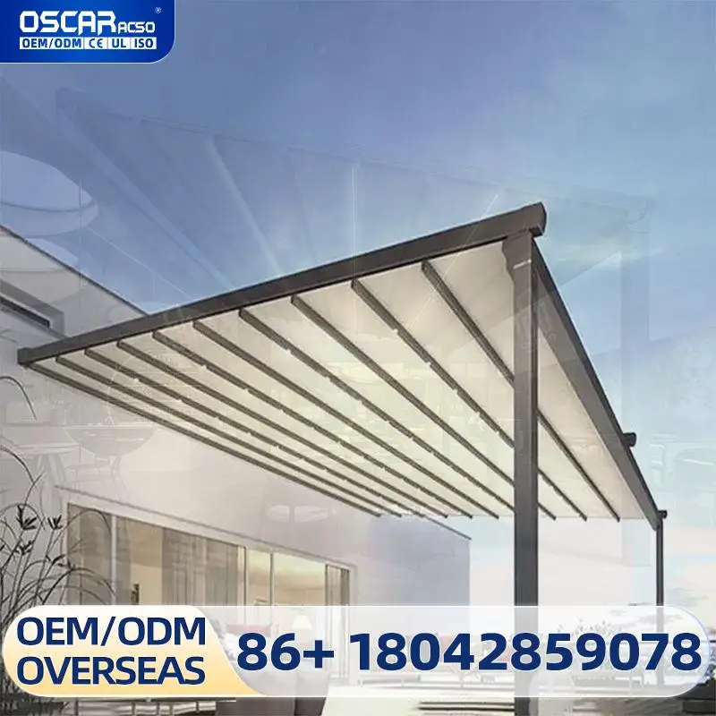 

Outdoor Garden Sun Shading Automatic Folding Expandable Retractable Canopy for Patio Balcony Terrace Retractable Canopy Pergola
