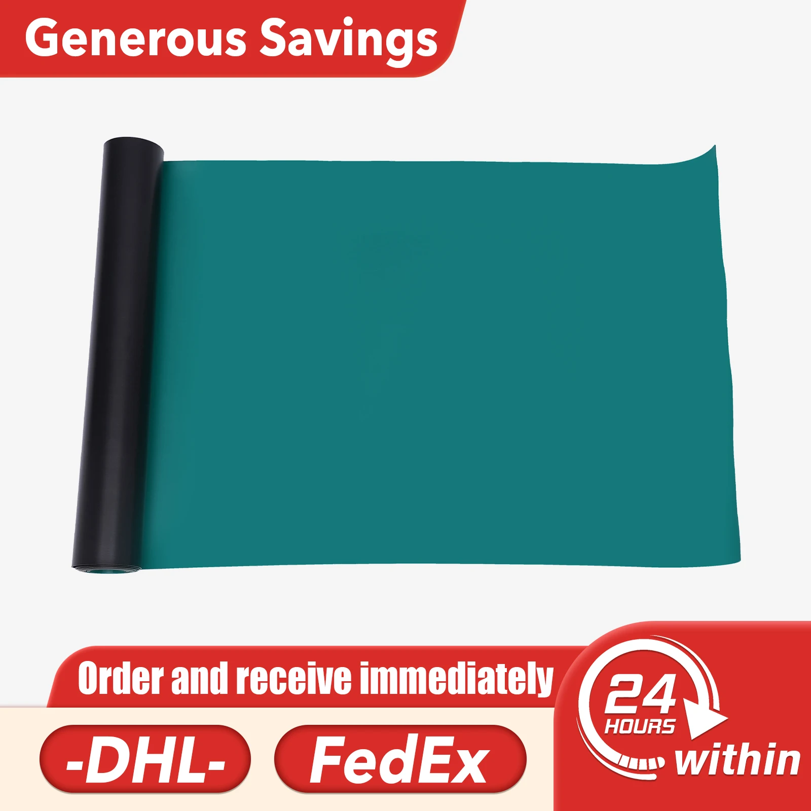 Tappetino antistatico ESD grande 118" X 23" Tappetino da tavolo in gomma ad alta temperatura ESD Tappetino per saldatura antistatico da tavolo in rotolo di gomma