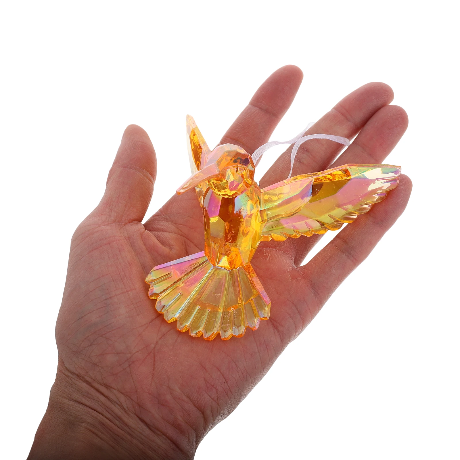 

Transparent Acrylic Hummingbird Pendant Bird Hanging Ornament Ceiling Decor Home Decorative Hanging Ornament for Living Room