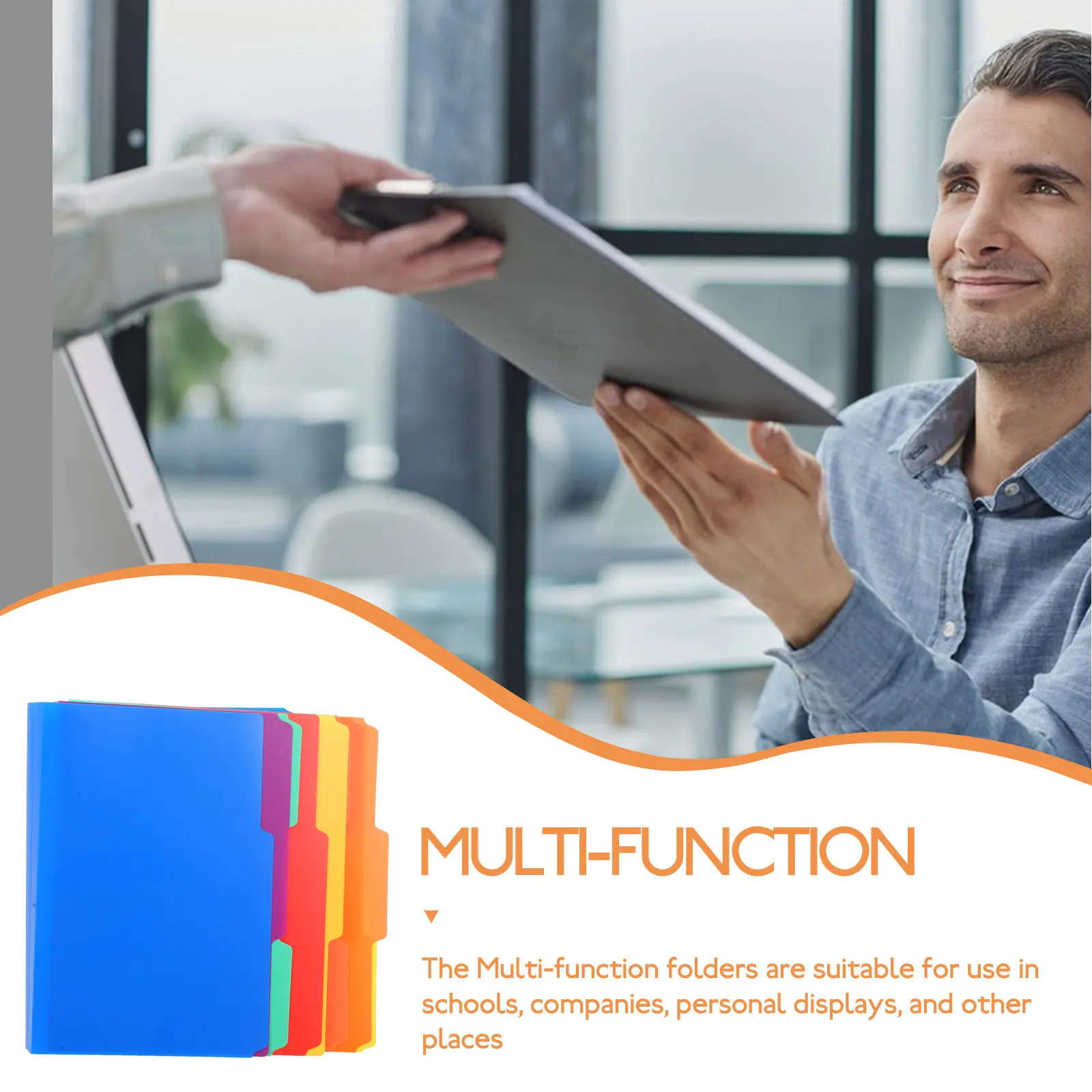 

18Pcs Plastic Document File Folders Colorful Multi-Function Student Office School File Organizer Folder Protective Cover