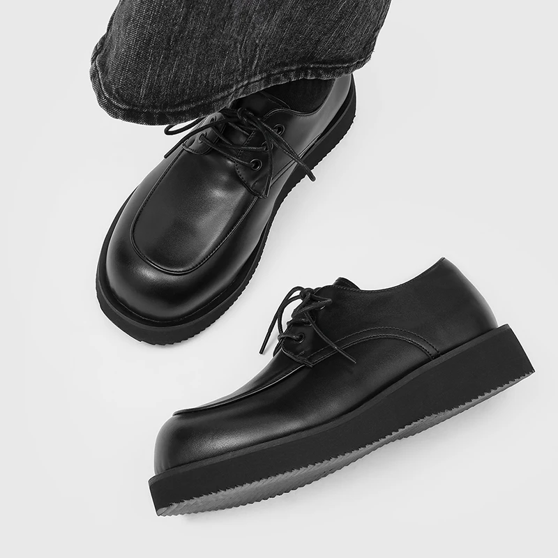 

Men's Classic Derby Leather Shoes Trendy retro high-quality styles Work or leisure business office Hot selling plus size