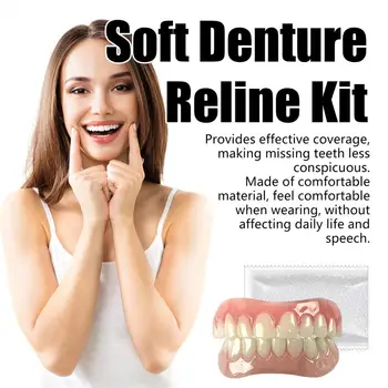 Kit di copertura per macchie di denti temporanei per protesi per adulti per uomo donna Set di impiallacciatura per protesi cosmetica con ombra naturale denti finti per sorriso