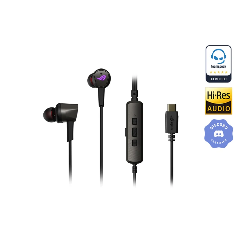 ASUS ROG Cetra II RGB Earphone For Rog Phone 5/3/2 Type-C Gaming Headset ANC Active Noise Reduction Surround 7.1 Sound Effect