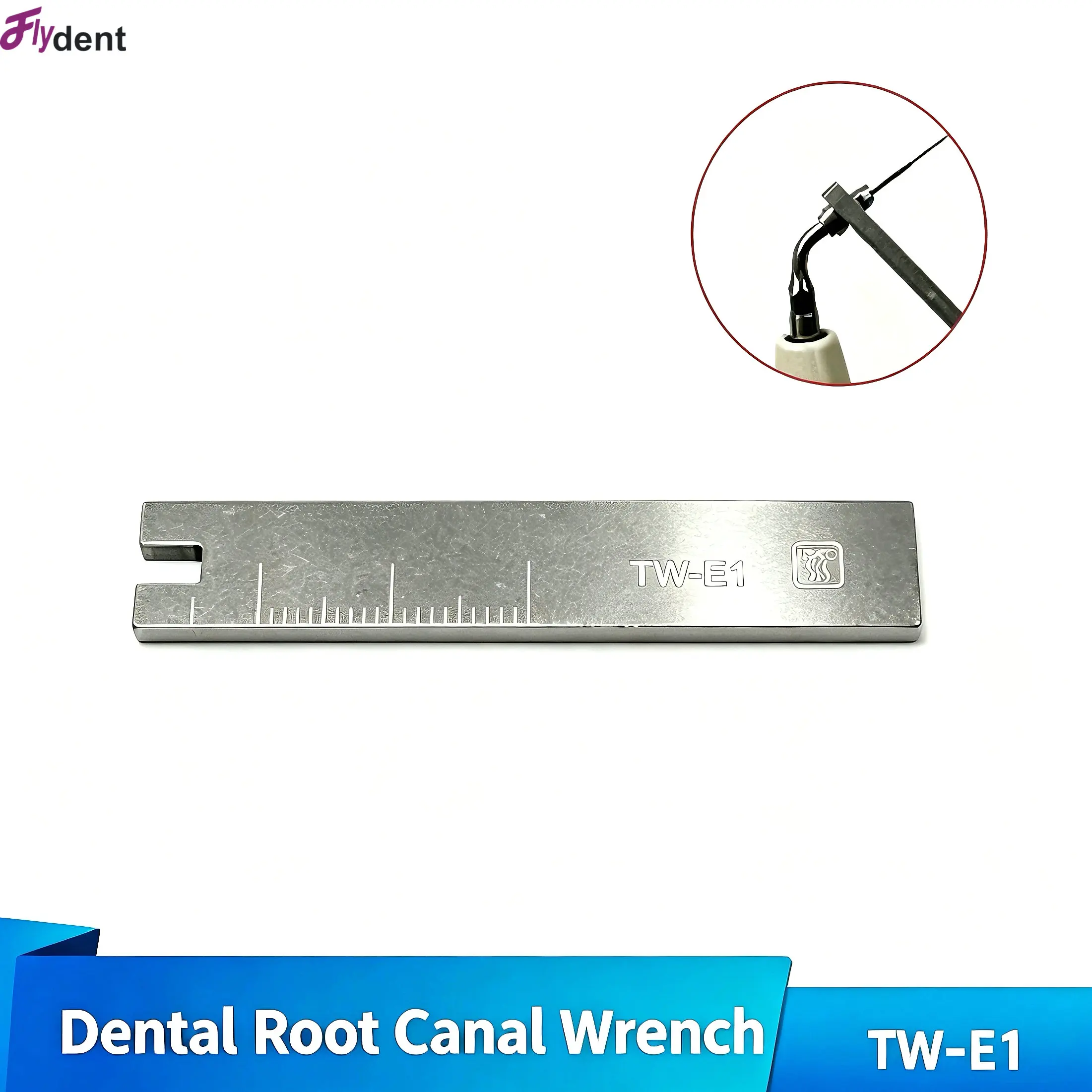 

Dental Wrench TW-E1 Periodontal stainless steel ultrasonic scaler For Root Cleaning