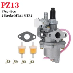 FLYPIG PZ13 Pocket parts Carburetor 13mm Carb for 47cc 49cc 2 Stroke MTA1 MTA2 Mini Quad ATV Kids Pit Bike Racing Super Bike