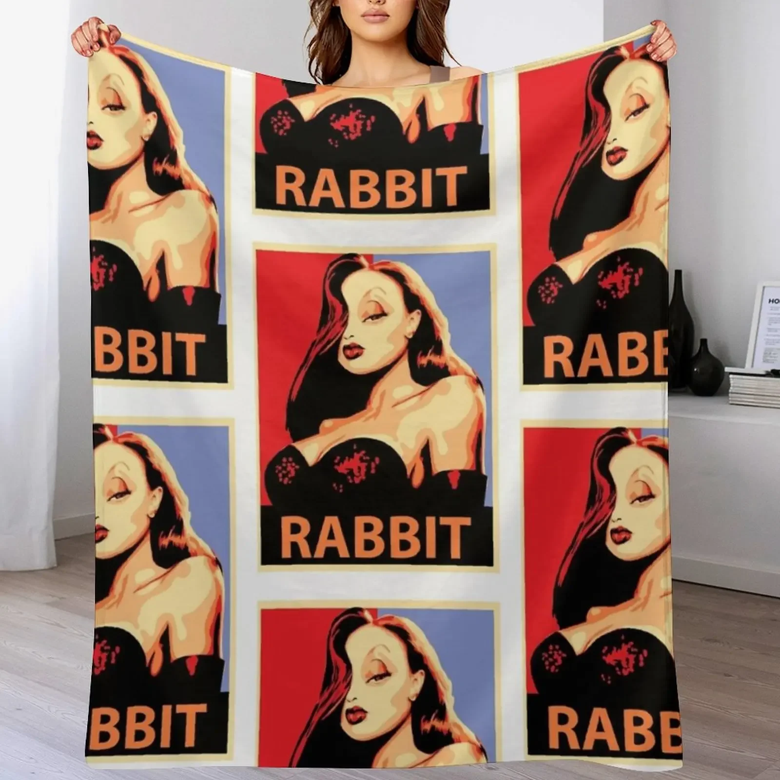 

Jessica Rabbit Unisex T Shirt Throw Blanket for sofa Bed Furry Blankets