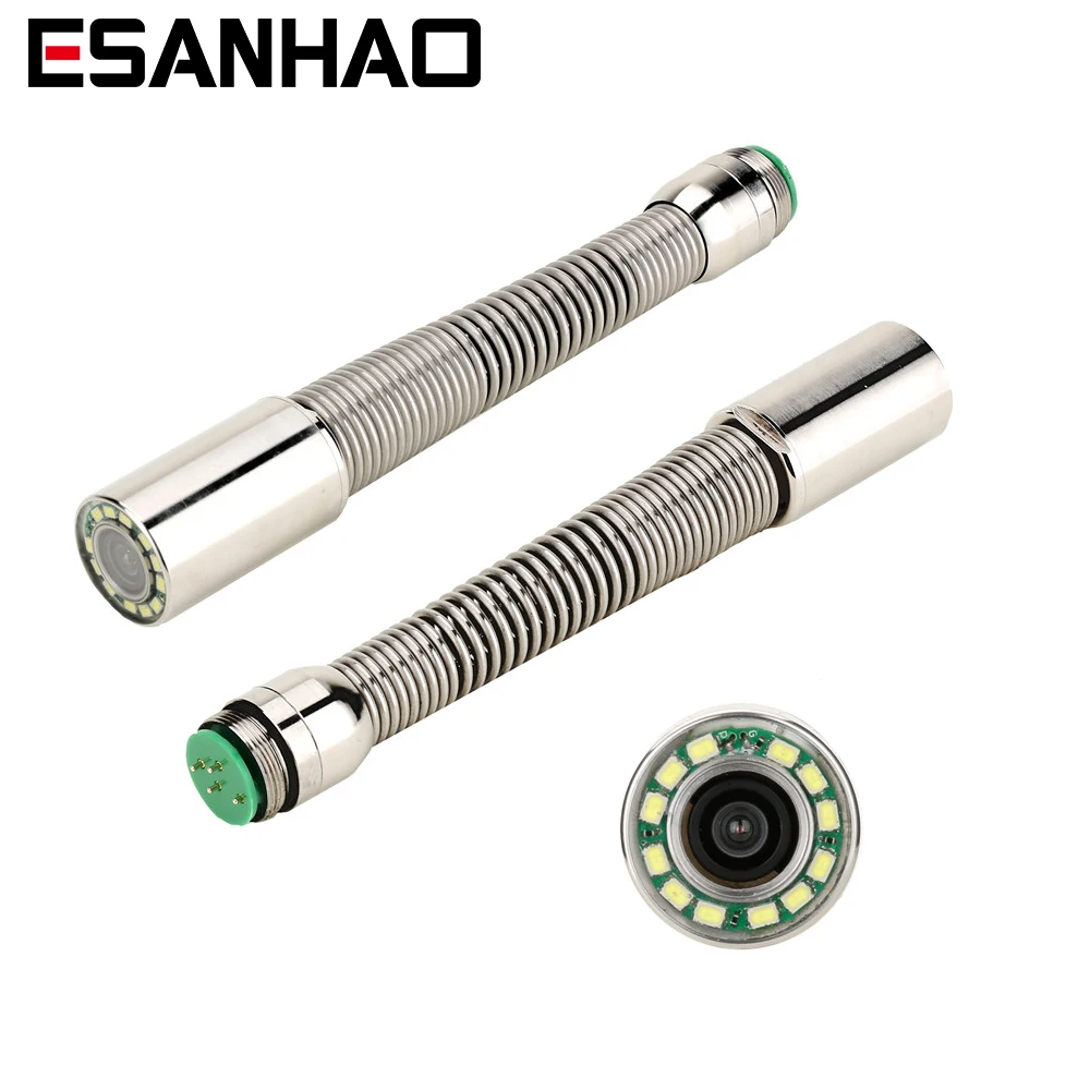 17/23MM 512Hz/720/1080P AHD Camera Head and Connector,For Pipe Inspection Camera,Drain Sewer Pipeline Industrial Endoscope