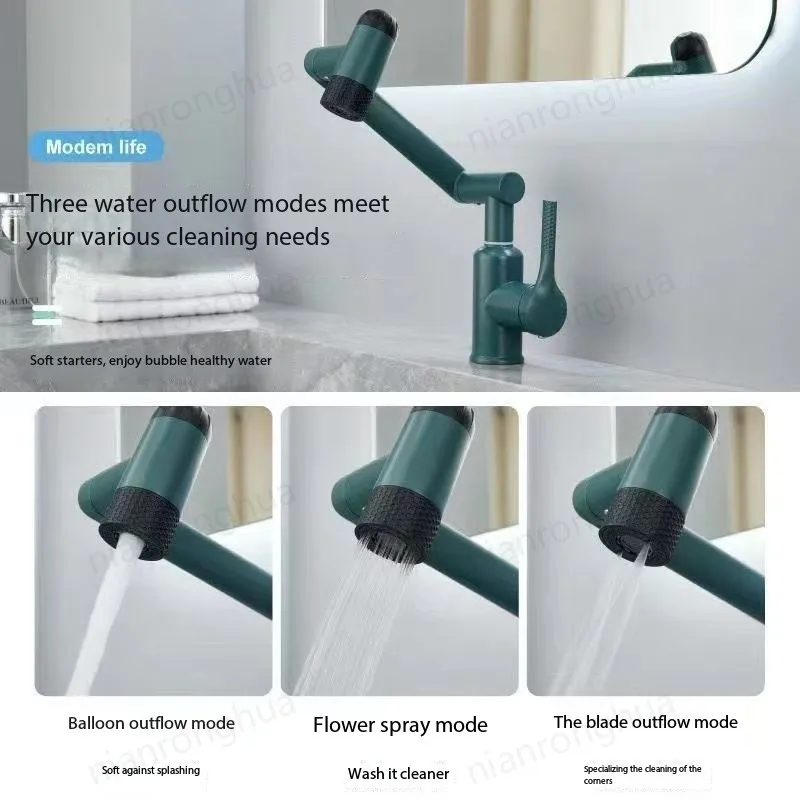 

Green Silver Kitchen Bathroom Faucet Gungrey Brush Antique Milk White Handle Mixer Hot and Cold Water Taps Faucet