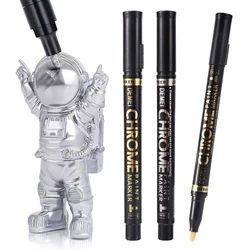 1 Pc Mirror Marker Pen 2mm DIY Reflective Paint Pens Mirror Markers Chrome Gold SILVER Marker Car Styling Art Craftwork New
