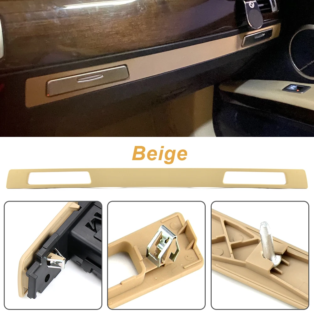 

Real Carbon Fiber Center Control Copilot Water Cup Holder Panel Cover Trim For BMW E90 E92 E93 2005 2006 - 2009 2010 2011 2012