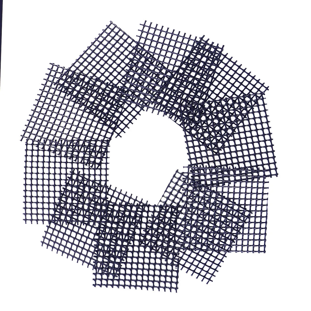 

50Pcs Plastic Leakproof Flower Pot Grid Mats Durable Breathable Planter Pads Bottom Mesh Efficient Drainage Prevent Soil Loss