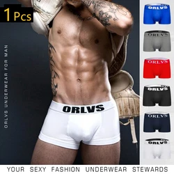 ORLVS Brand Men Underwear Boxershort Sexy Short Cotton Cuecas Boxers Mens Boxer Breathable Gay Underwear Man Male Underpants