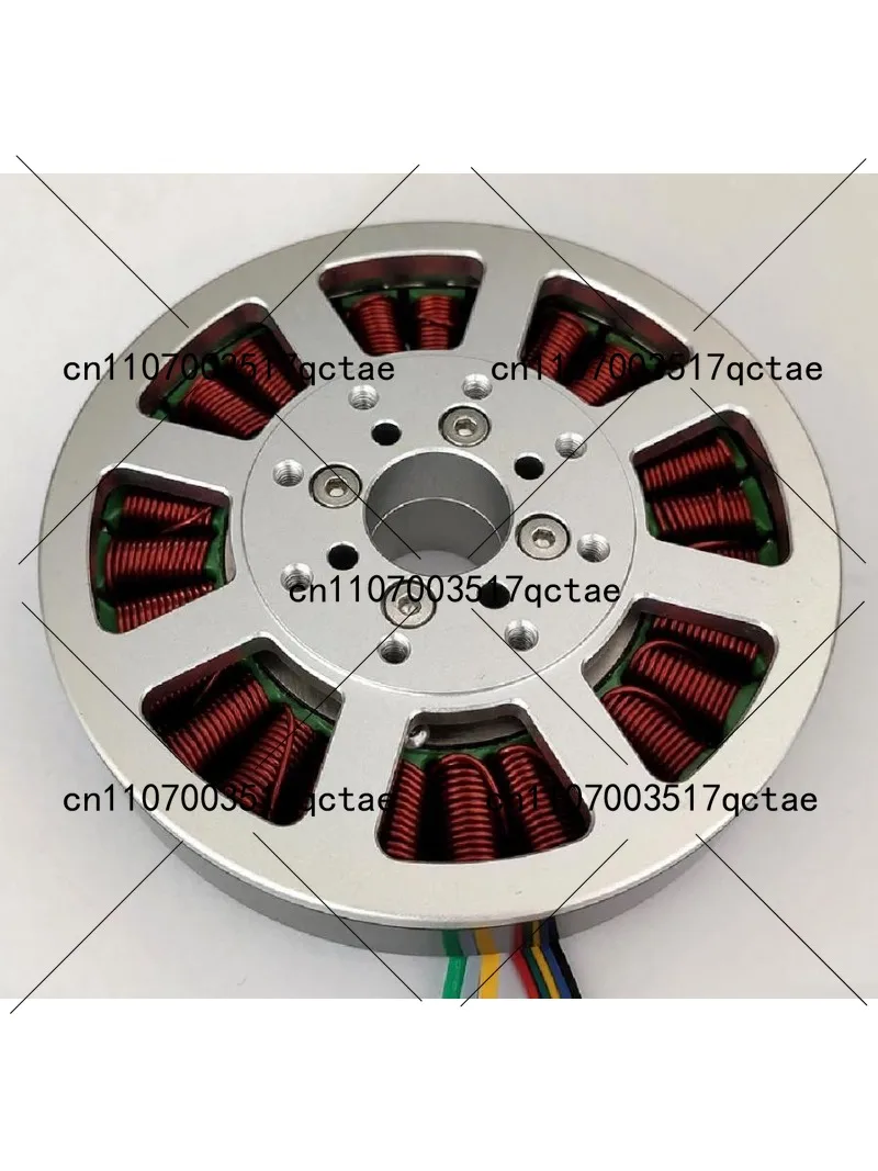 Hollow Shaft 3-Phase Brushless DC Motor, High Torque Disc Flat Motor 2.0Nm, Adjustable Speed with Driver