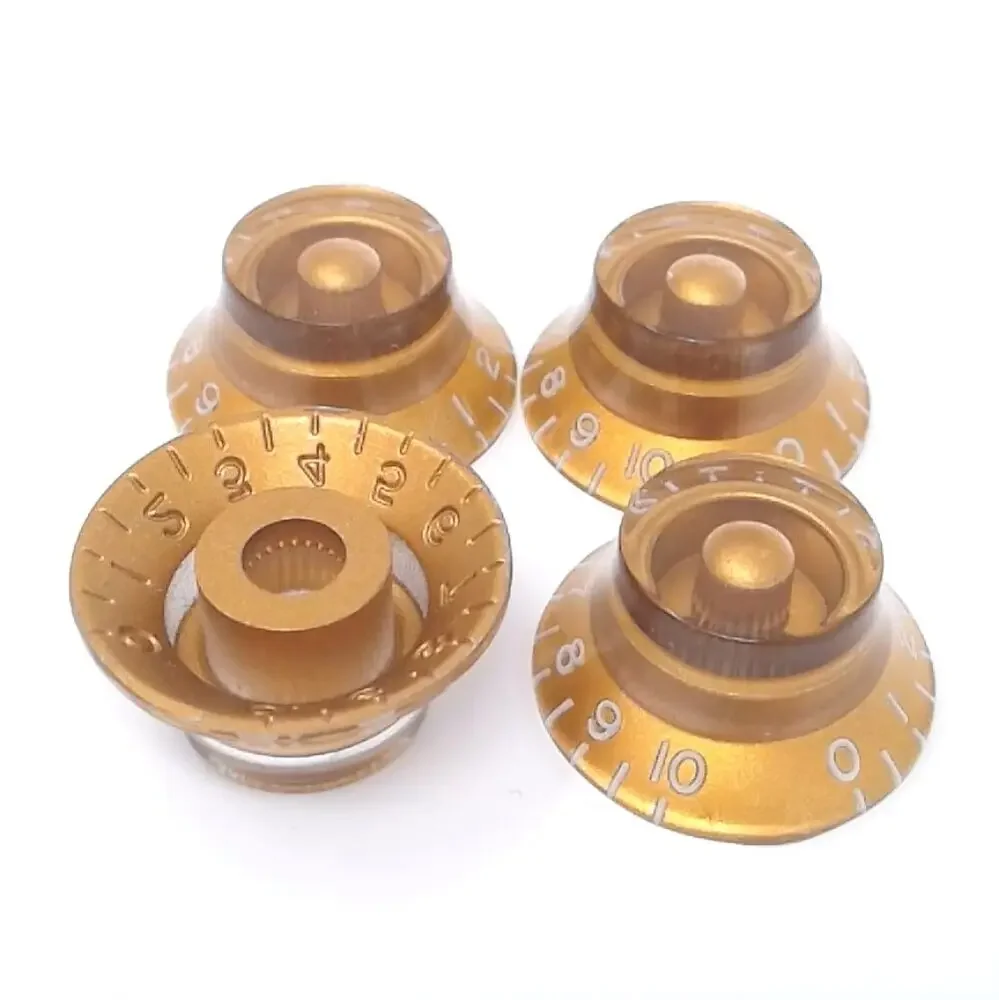 Embossed Gold Top Hat Knob Set son Les Paul SG -