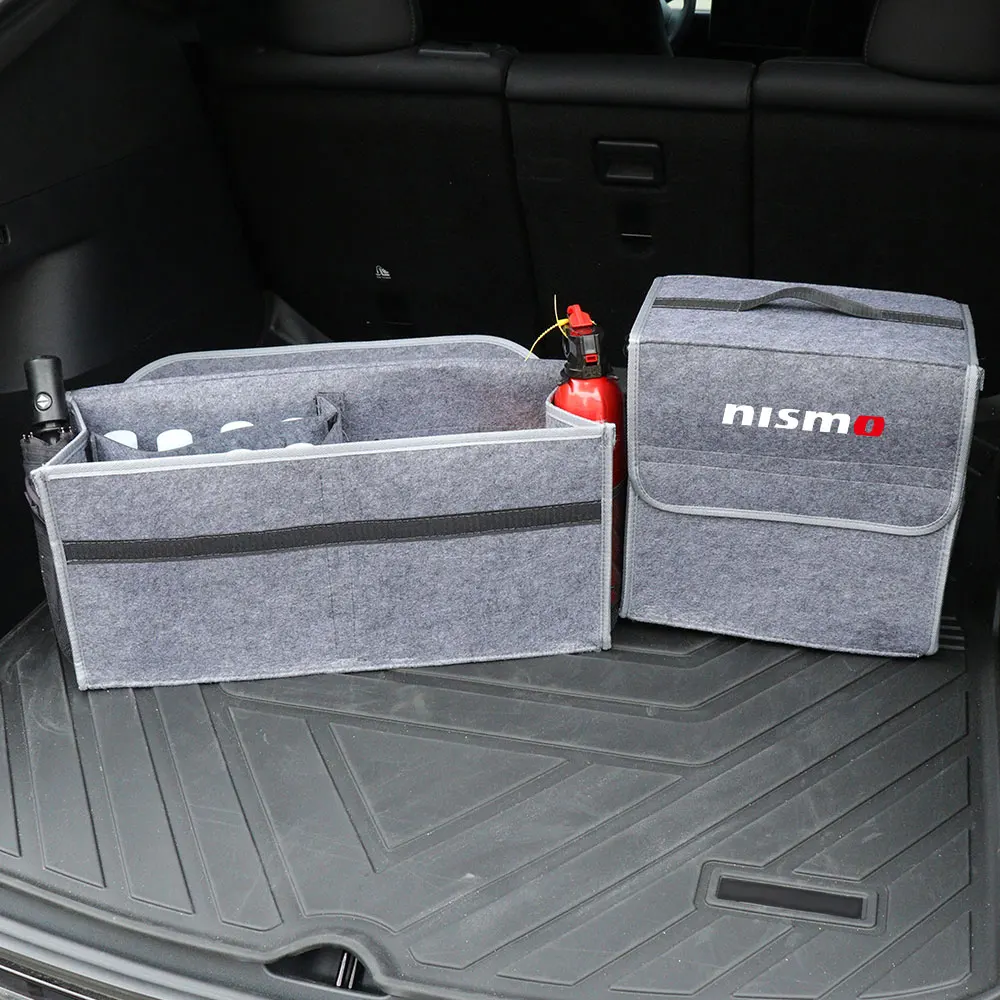 Car Trunk Organizer Box Large Capacity Stowing Tidying Storage Bags For Nissan GTR Nismo X-trail Qashqai Note Juke Patrol Tiida