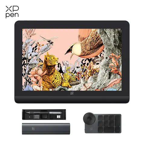 XPPen Artist Pro 14 16 (Gen 2) Graphics Tablet Monitor 16K Pressure Level Drawing Pen Display with X3 Pro Stylus Support Android
