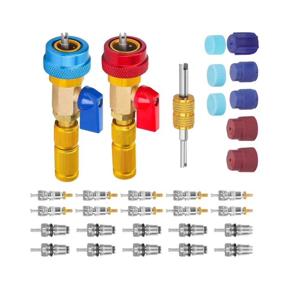 For Quick Leak Prevention 13*6*7cm Valve Core Tool Individual Shut-off Valve Color-coded Pressure Indicator For