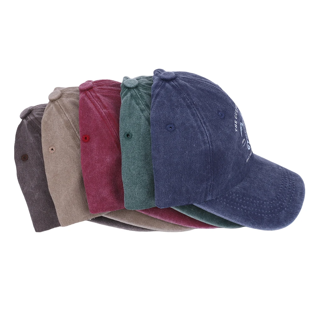 قبعة بيسبول قطنية مغسولة قبعة قطنية عتيقة قابلة للتعديل قبعة سائق الشاحنة قبعة سائق الشاحنة الرياضة في الهواء الطلق قبعة الشمس للرجال والنساء للجنسين