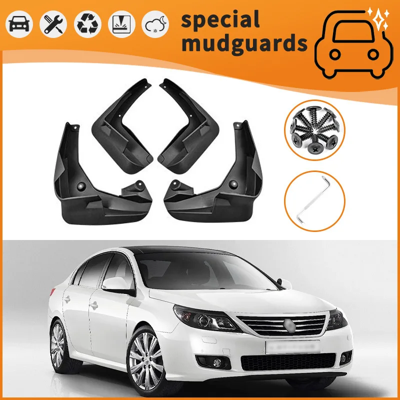 

For 10-22 models of Renault Latitude, Fluence,Captur, E,Duster Mudguards Fender Mudflaps Front Rear Flares Splash Guards Cover